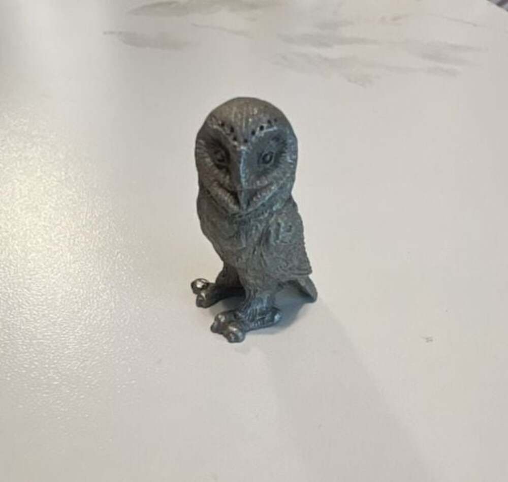 Vintage Spoontiques Pewter Owl Miniature Figurine PP 119